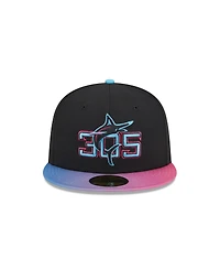 New Era Men's Black Miami Marlins 2025 City Connect 59FIFTY Hat