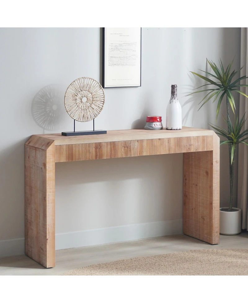 Streamdale Rustic Wooden Console Table with Drawer