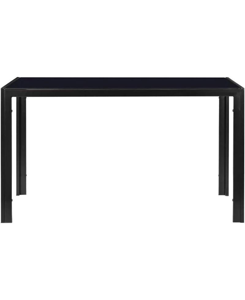 Streamdale Furniture Streamdale Modern Glass Tabletop Dining Table for 4 - Durable & Elegant