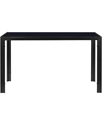 Streamdale Furniture Streamdale Modern Glass Tabletop Dining Table for 4 - Durable & Elegant