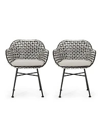 Streamdale Modern Woven Club Chair Minimalist Elegance For Outdoor Spaces