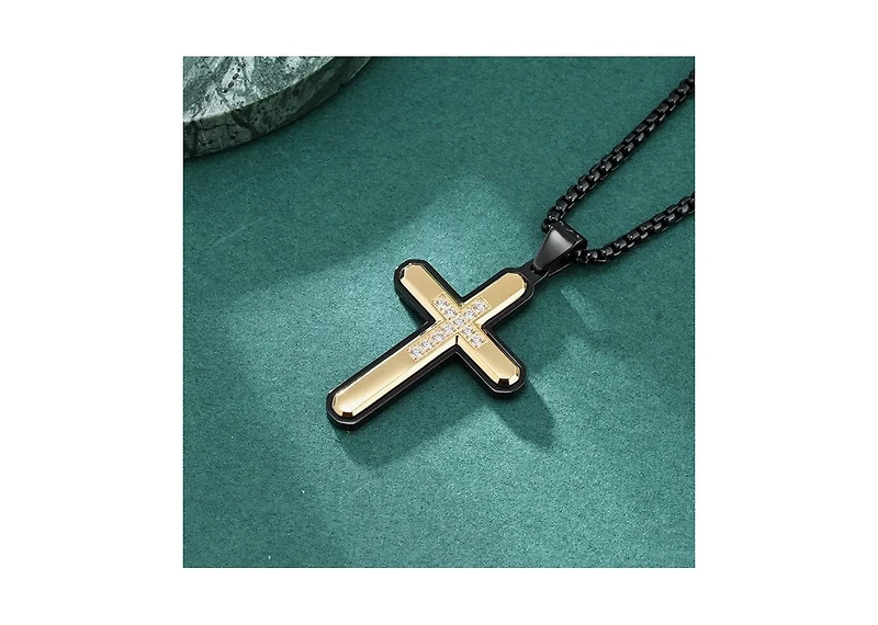 Anna Zuckerman Davant Gold Cross Necklace