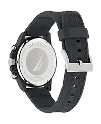 Nautica Men's Analog Black Polyurethane Watch, 43mm