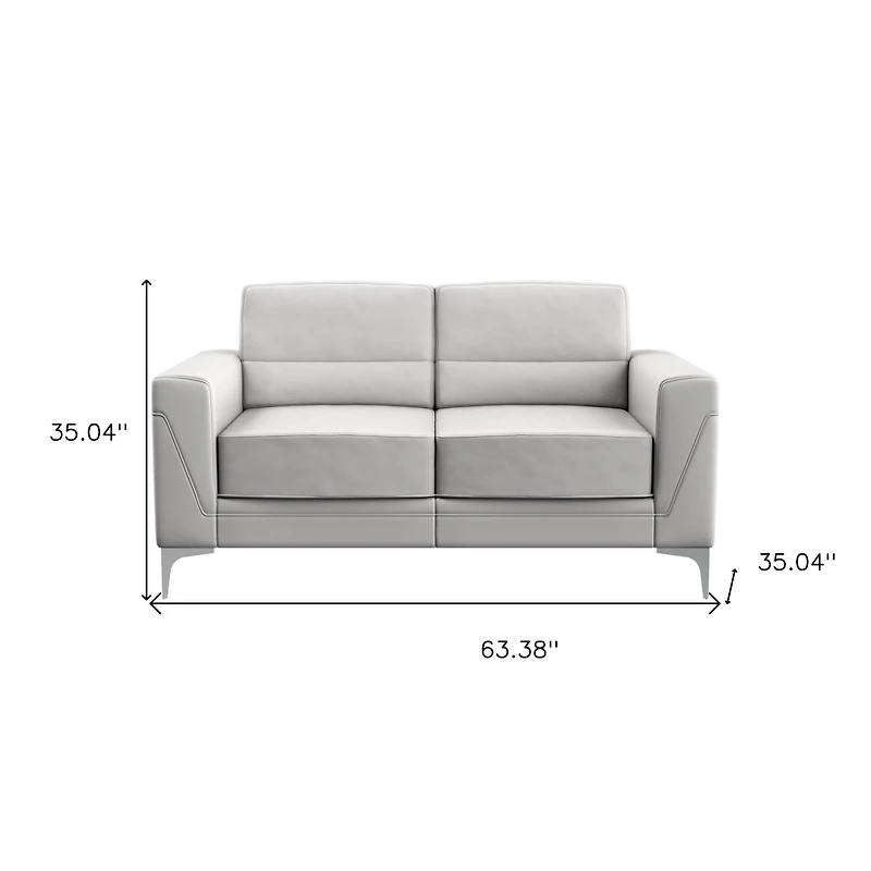 Faux Leather Loveseat for Modern Living Room Seating and Stylish Decor