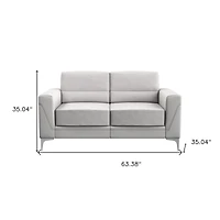 Faux Leather Loveseat for Modern Living Room Seating and Stylish Decor