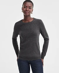Charter Club Women's Long-Sleeve 100% Cashmere Crewneck Sweater, Macy's Exclusive