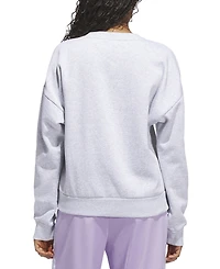 adidas Women's Faux-Pearl Logo Crewneck Sweatshirt