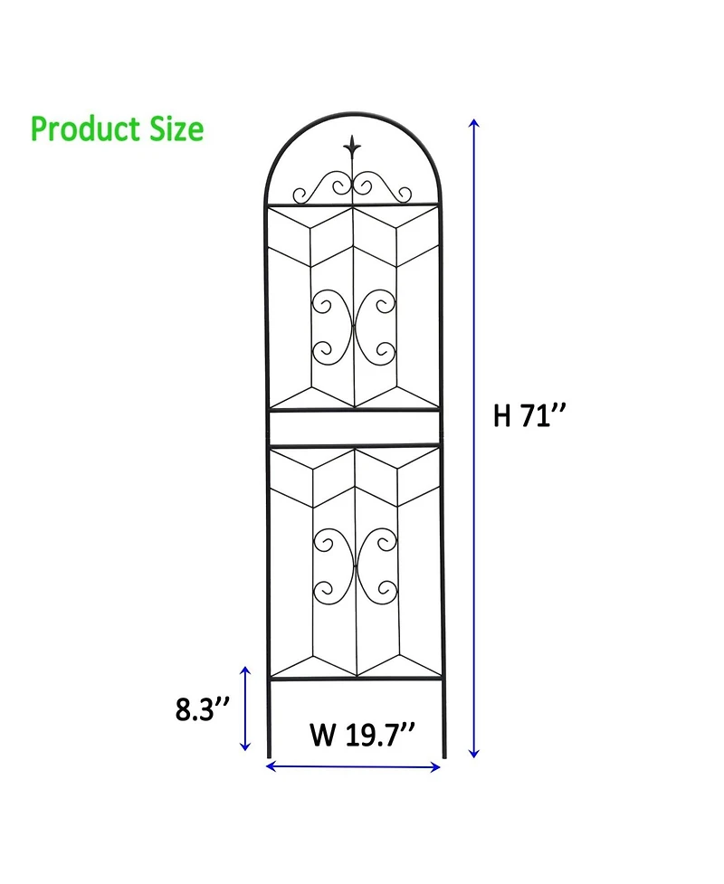 Streamdale 4 Pack 71" Garden Trellis - Climbing Plant Support