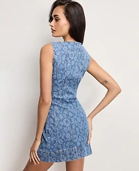 Good American Women's Power-Stretch Button-Front Dress