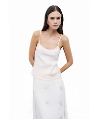 Nocturne Women's Beaded Embroidered Midi Skirt