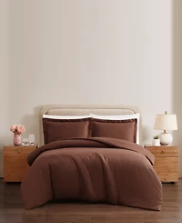 Brookyln Loom Flax Linen 3-Pc. Duvet Cover Set, Full/Queen