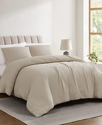 Cannon Heritage Cotton Waffle 3-Pc. Duvet Cover Set, Full/Queen