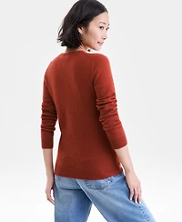 Charter Club Women's Long-Sleeve 100% Cashmere Crewneck Sweater, Macy's Exclusive
