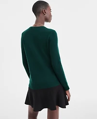 Charter Club Women's Long-Sleeve 100% Cashmere Crewneck Sweater, Macy's Exclusive