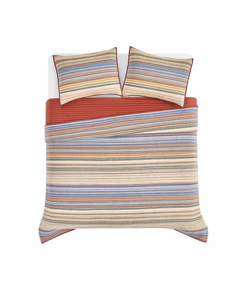 Oceanfront Resort Naples Yarn Dye Stripe 2-Pc Quilt Set, Twin