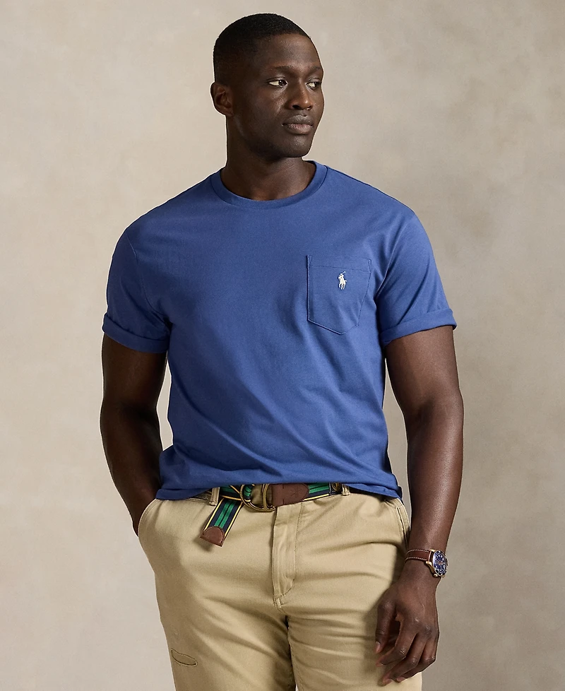 Polo Ralph Lauren Men's Big & Tall Pocket Jersey T-Shirt