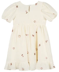 Rare Editions Toddler and Little Girls 2-Piece Fringe Purse Embroidered Dress