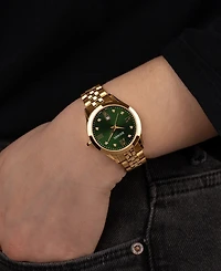 Balmain Women's Swiss Classic R Diamond Accent Gold Pvd Stainless Steel Bracelet Watch 30mm