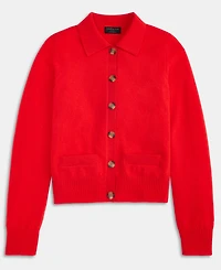 Charter Club Women's 100% Cashmere Collared Shrunken Cardigan, Macy's Exclusive