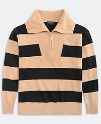 Charter Club Women's 100% Cashmere Rugby Stripe Sweater, Macy's Exclusive