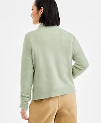 Charter Club Women's 100% Cashmere Placed Cable-Knit V-Neck Sweater, Macy's Exclusive
