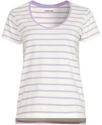 Lands' End Women's Supima Cotton Short Sleeve Scoop Neck Tee