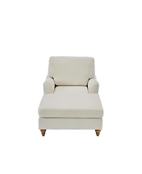 Streamdale Modern Mid-Century Indoor Oversized Chaise Lounger Comfort Sleeper Sofa with Soild Wood Legs