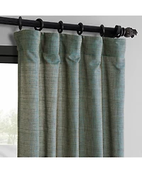 Raw Weave Linen Curtains (2 Panels) Window and Drapes, Rod Pocket Bedroom Curtains