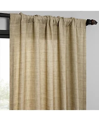 Raw Weave Linen Curtains (2 Panels) Window and Drapes, Rod Pocket Bedroom Curtains