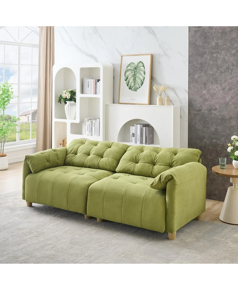 Streamdale Creamy Cloud Fabric Sofa