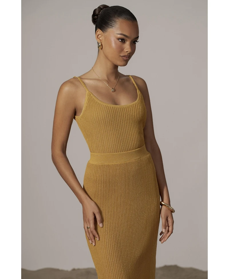 Jluxlabel Women's Serena Ribbed Skirt Set