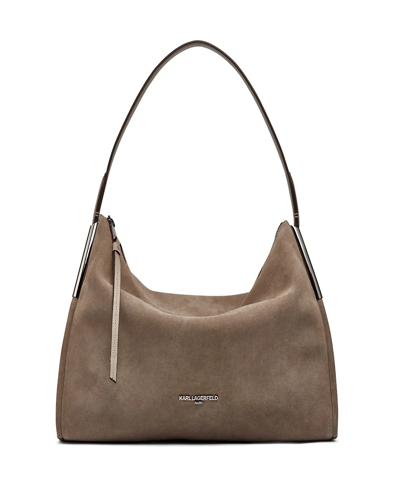 Karl Lagerfeld Paris Valerie Suede Hobo
