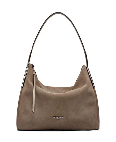 Karl Lagerfeld Paris Valerie Suede Hobo
