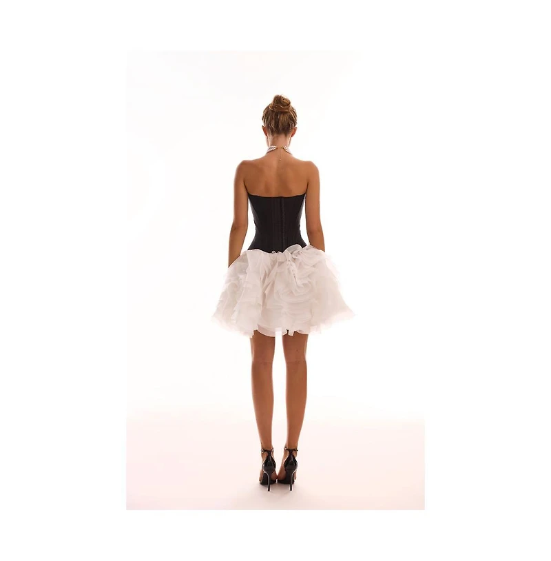 Milla Women's Chic low-waist black fitted corset