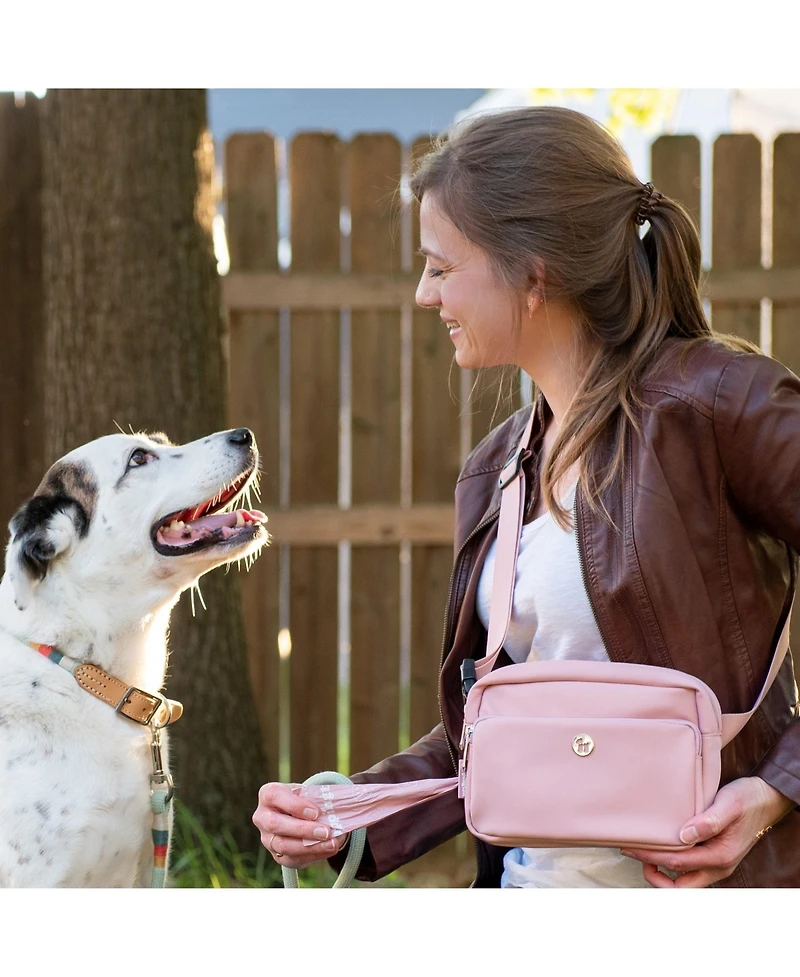 3-in-1 Crossbody Dog Walk Bag with Matching Planet-Safe Poop Bags