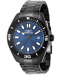Invicta Men's 46320 Pro Diver Quartz 3 Hand Blue Dial Watch