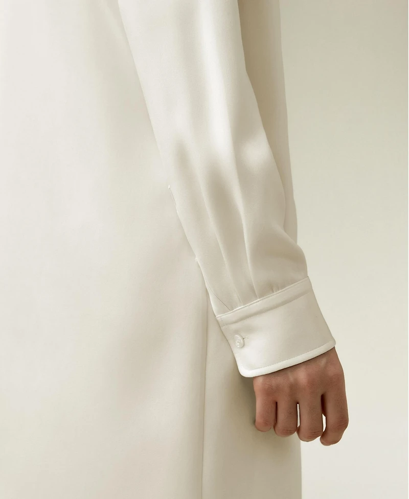 Lilysilk Women's Classic Longline Silk Shirt