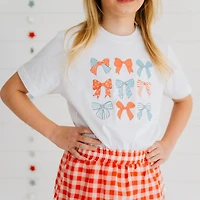 Little and Big Girls Patriotic Cutie Short Sleeve T-Shirt