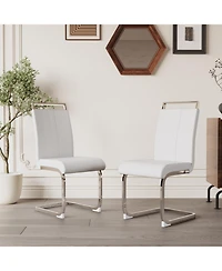 Streamdale Upholstered C-leg Modern Dining Side Chair (Set of 2)