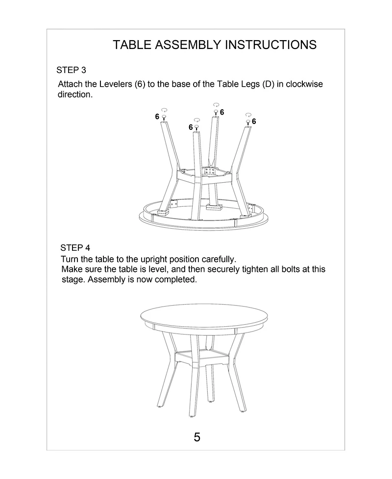 Streamdale Walnut Wood Dining Table Set with Upholstered Chairs for 4