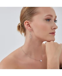 Spero London Nested Loop 3D Drop Earring in Sterling Silver