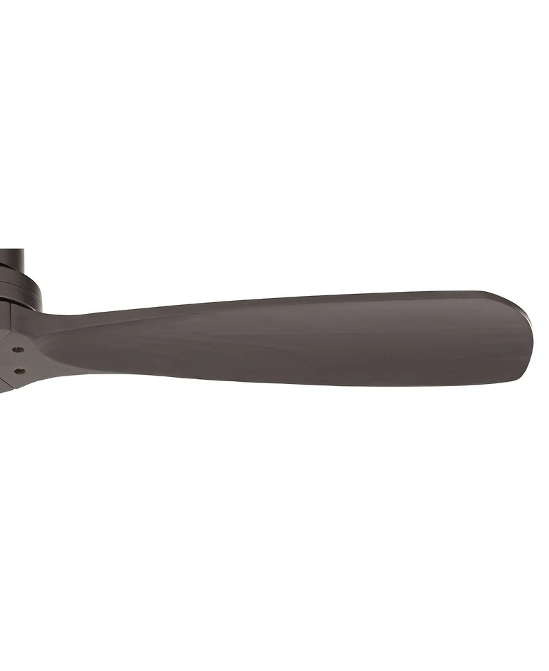 52" Delta-Wing Dc Modern Industrial 3 Blade Indoor Outdoor Ceiling Fan Remote Control Matte Black Wood Damp Rated for Patio Exterior House Porch