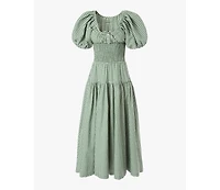 WeWoreWhat Women's Smocked Waist Midi Dress