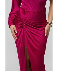 Jluxlabel Women's Mira Drape Maxi Skirt