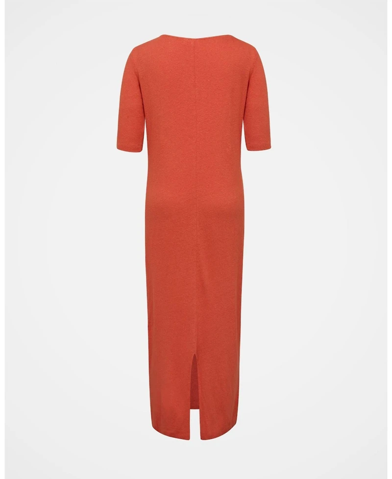 Celtic & Co. Women's Linen Blend Midi Dress