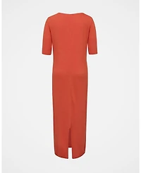 Celtic & Co. Women's Linen Blend Midi Dress