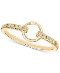 Diamond Circle Ring (1/10 ct. t.w.) in 10k Yellow Gold