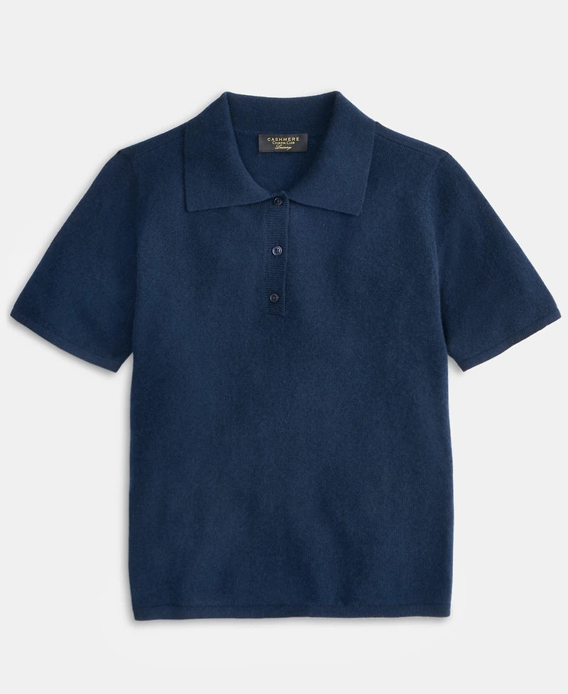 Charter Club Women's 100% Cashmere Short-Sleeve Polo Sweater, Macy's Exclusive