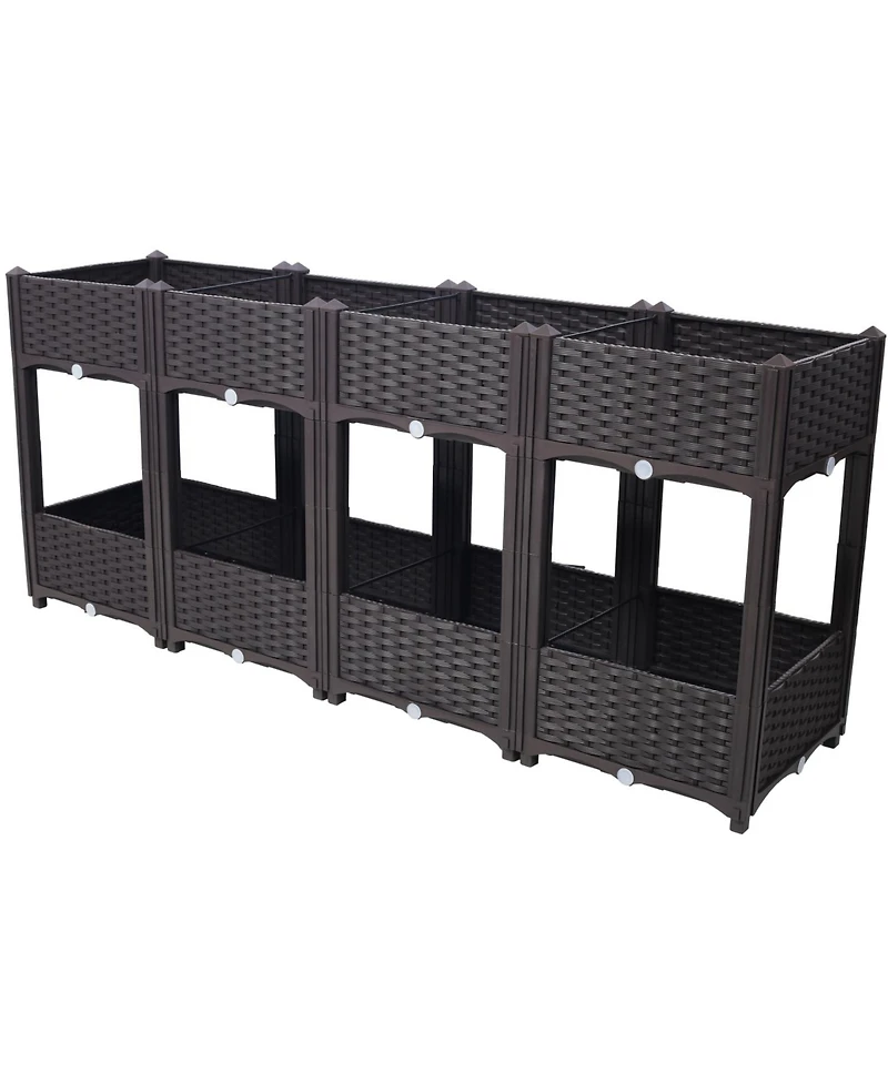 Streamdale Elevated Raised Garden Box, 63"x15.7"x27.7