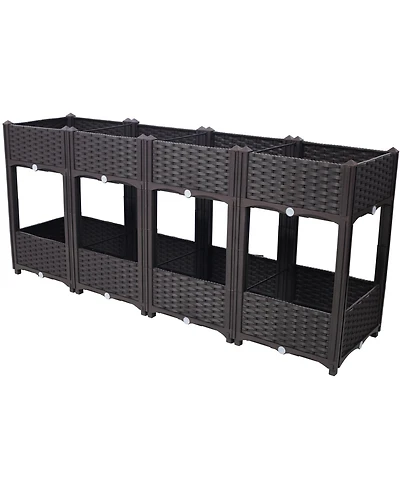 Streamdale Elevated Raised Garden Box, 63"x15.7"x27.7